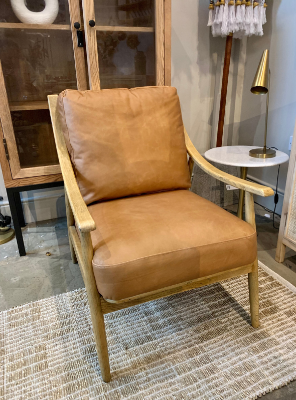 Tan Leather Armchair The Wilds