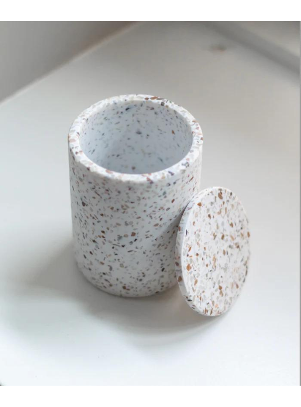 Terrazzo Vase With Lid