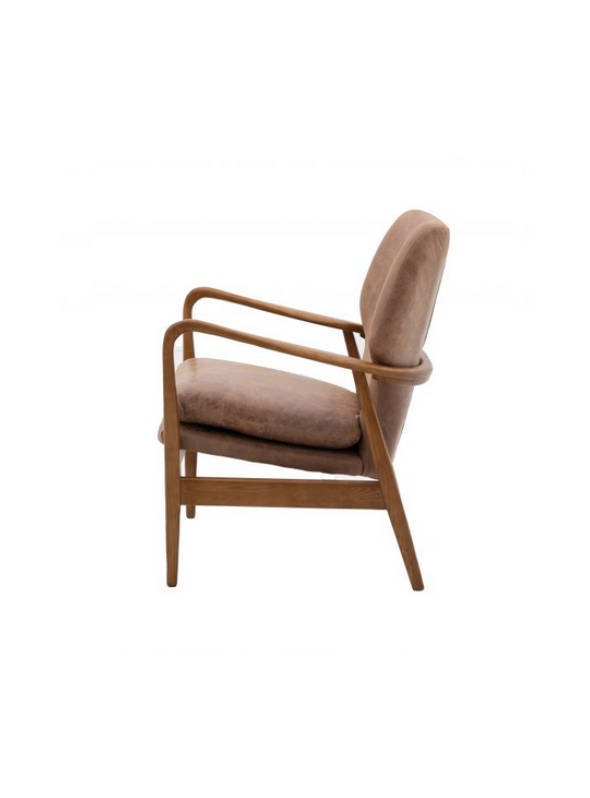 Jasper Brown Leather Armchair