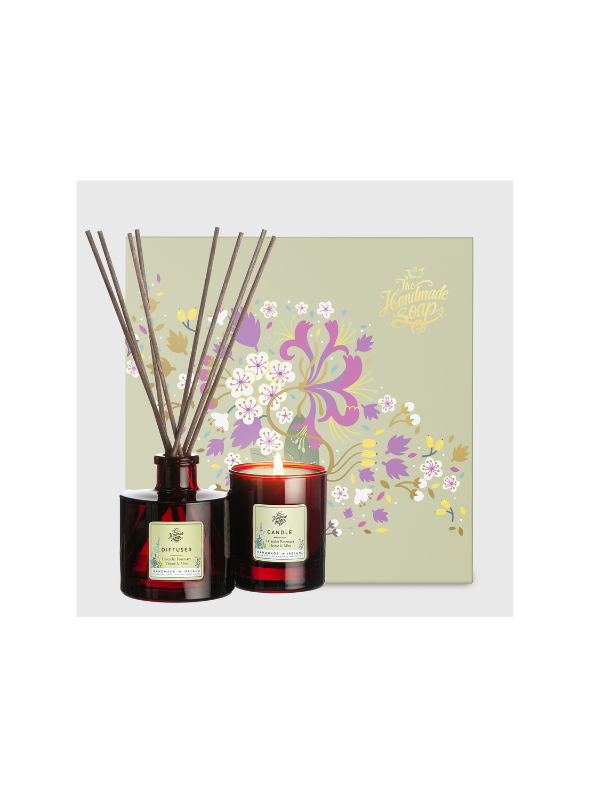 Candle & Diffuser Gift Set - Lavender, Rosemary, Thyme & Mint