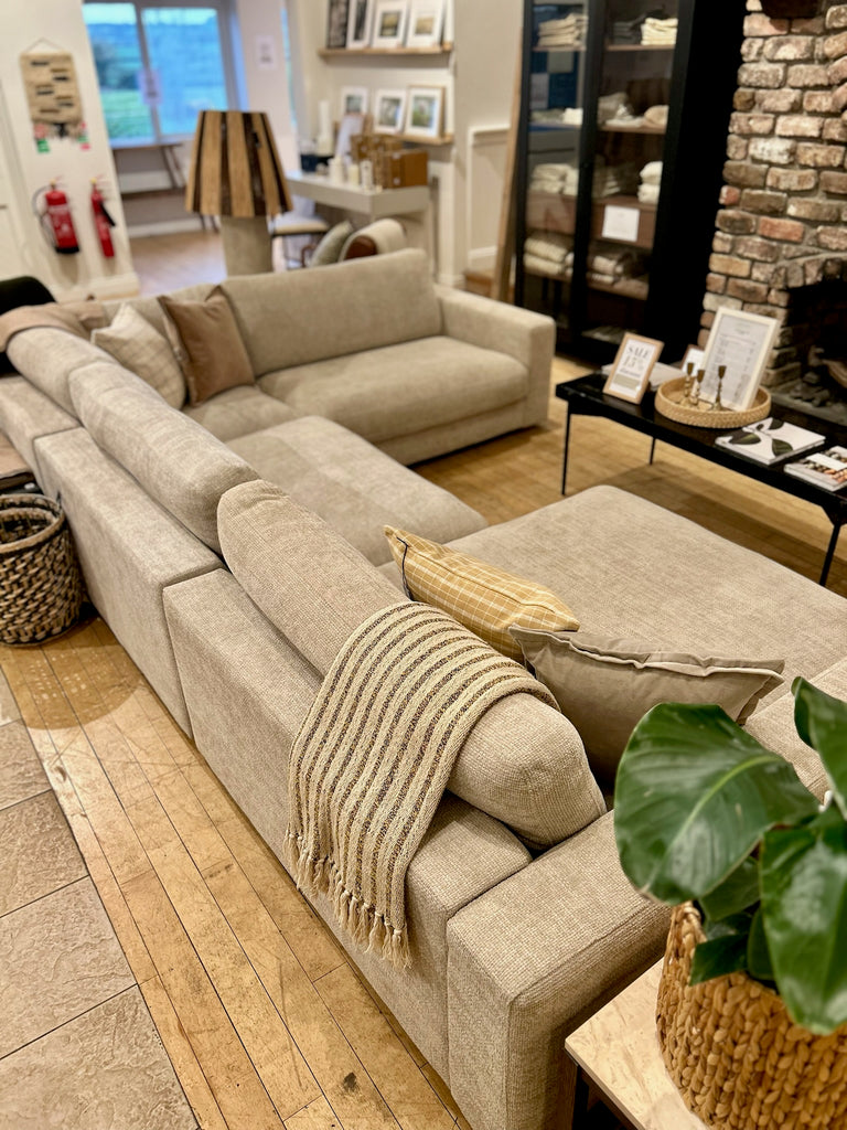 Duncan 3 Seater Chaise + Corner Unit + Mid Unit