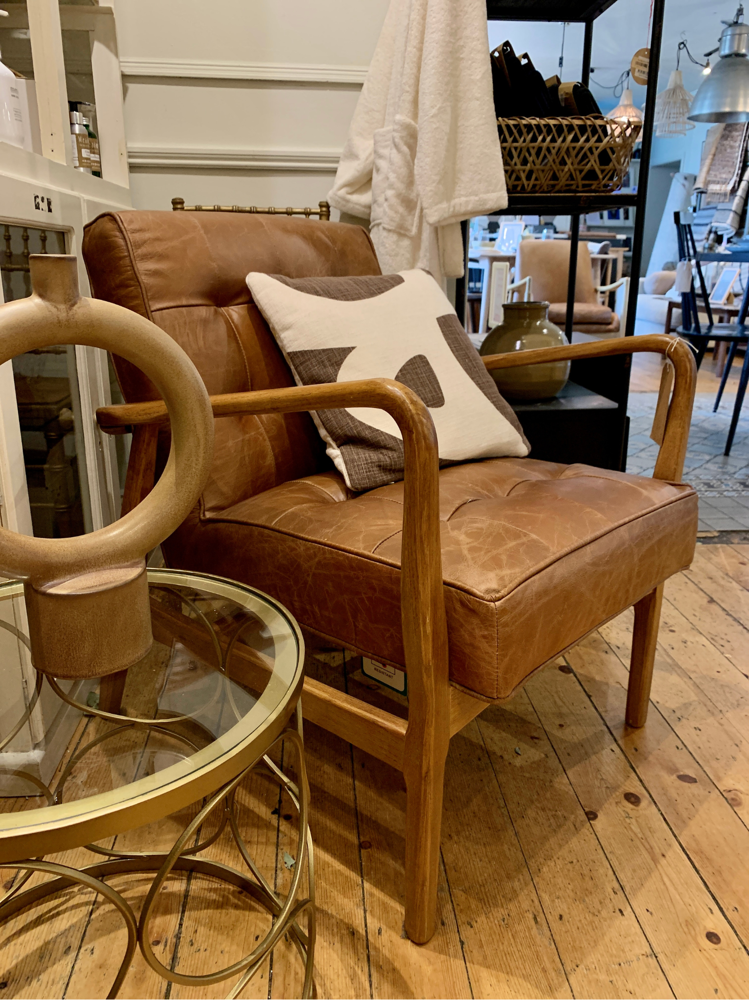 Amber Leather Armchair The Wilds