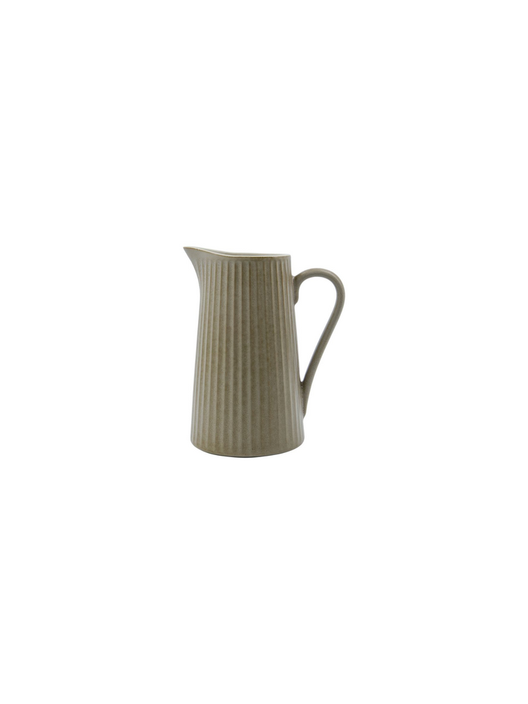 Pleat Jug - Grey Brown