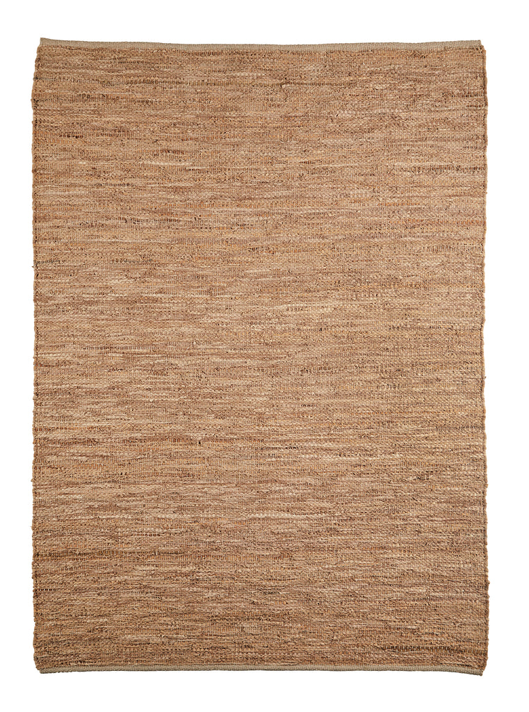 Handwoven Leather Rug