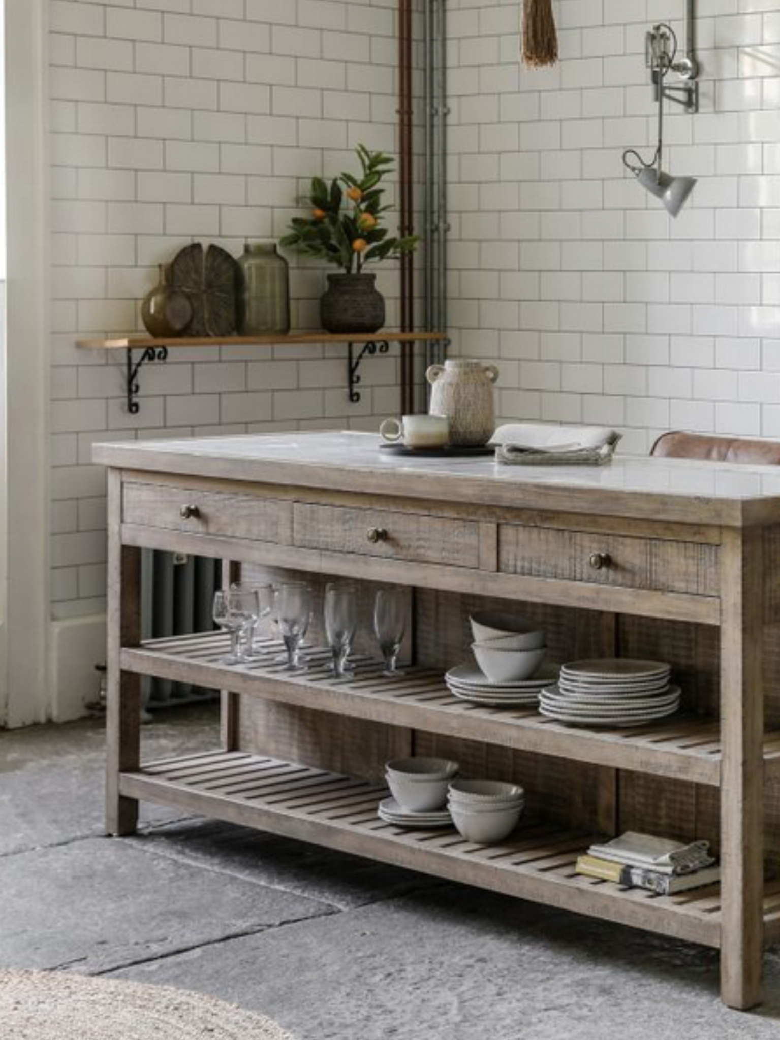 noa　unico WYTHE kitchen counter Virginia Kitchen Island | The Wilds