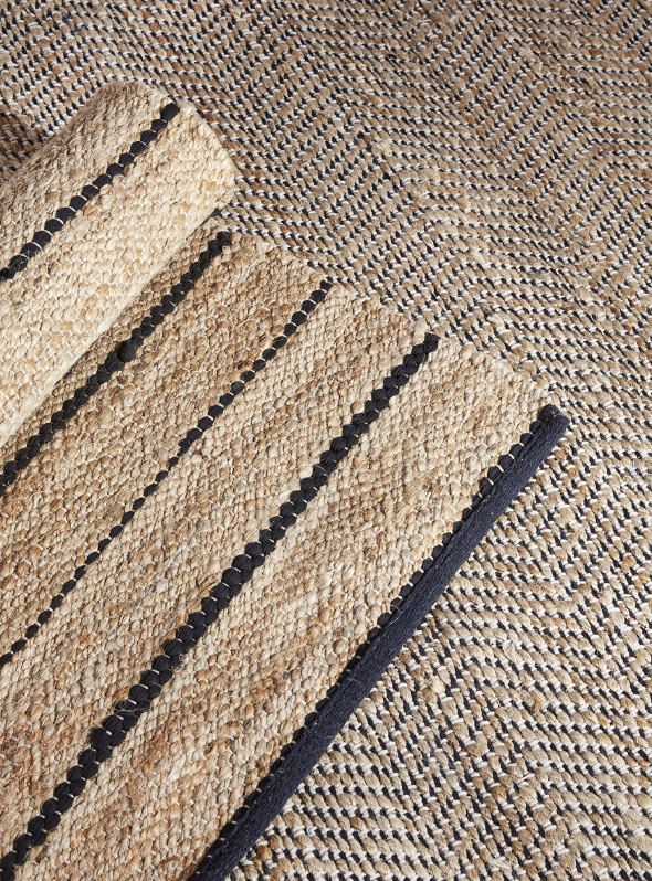 Striped Jute Rug