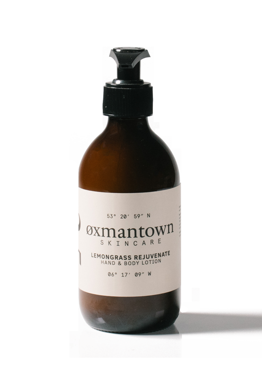 Oxmantown Hand and Body Lotion Lemongrass Rejuvenate 25