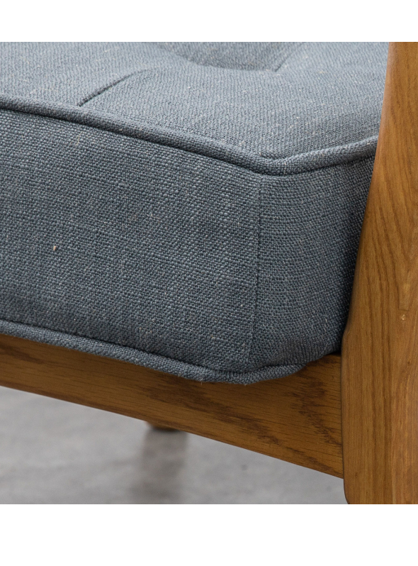 Amber Grey Linen Armchair