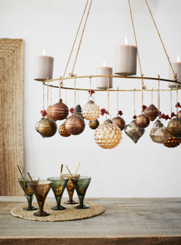Hanging Glass Ornament, 8cm