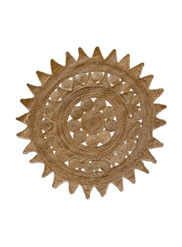 Round Jute Braided Rug