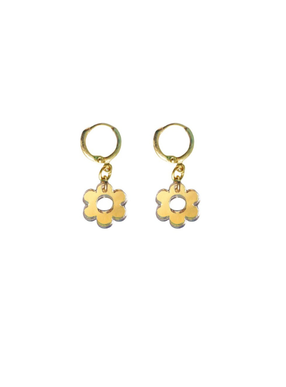 Mini Daisy Hoop Earrings