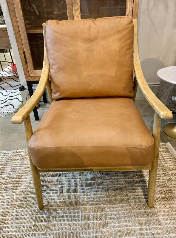 Tan Leather Armchair