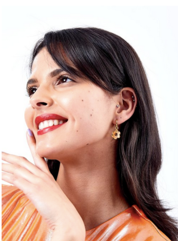 Mini Daisy Hoop Earrings
