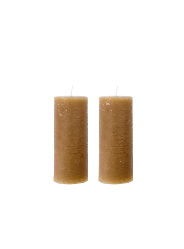Set of Pillar Candles, Camel