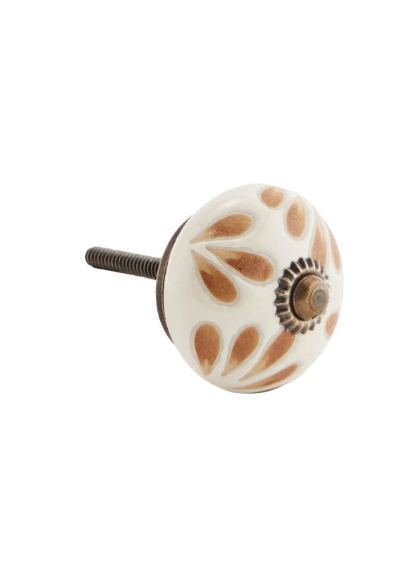 Hand Painted Stoneware Doorknob