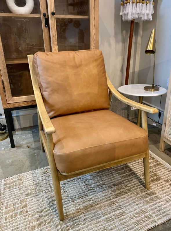 Tan Leather Armchair