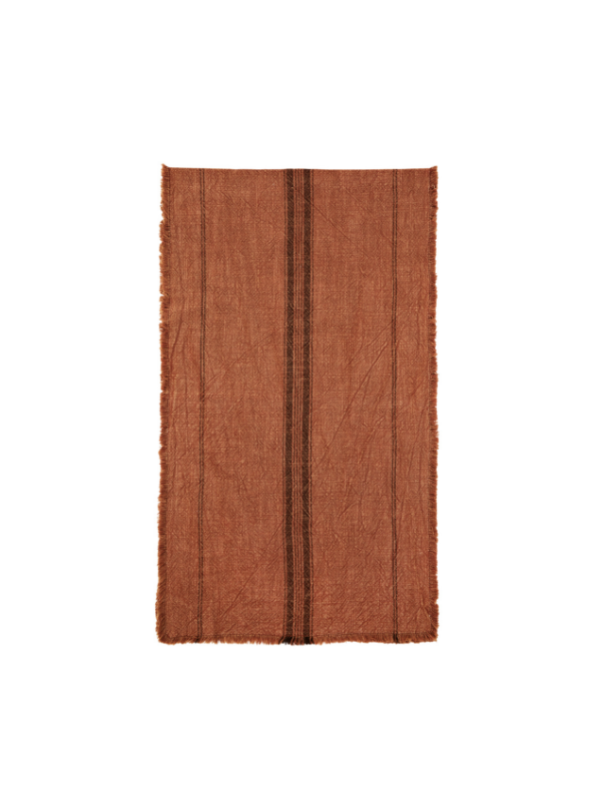 Striped Runner With Fringes