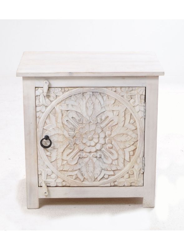 Jaipur White Side Table