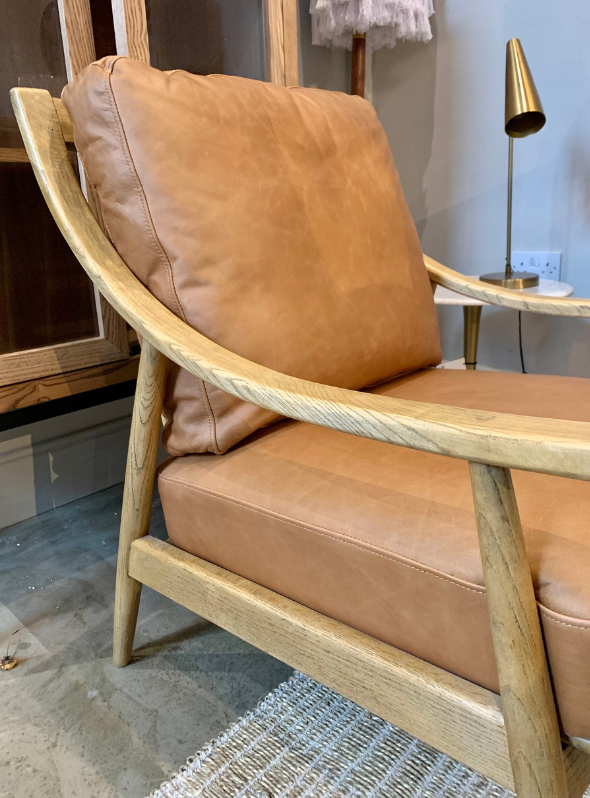 Tan Leather Armchair