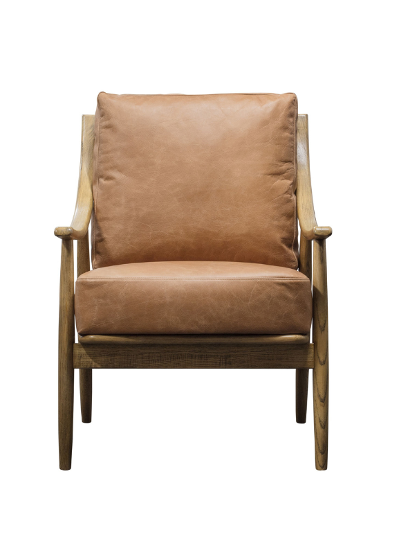 Tan Leather Armchair