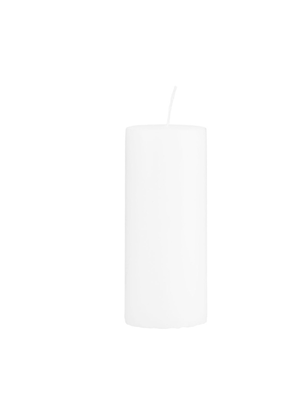 Pillar Candle, White Medium