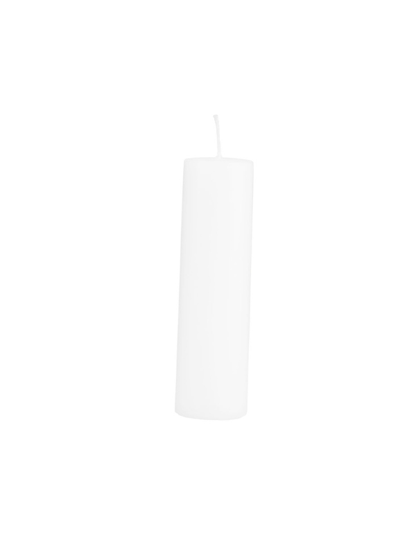 Pillar Candle, White Thin