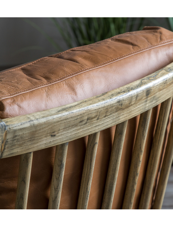 Tan Leather Armchair