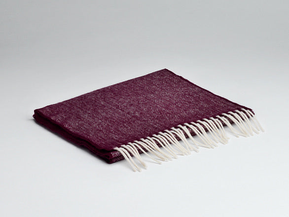 McNutt Irish Lambswool Scarf Mulberry