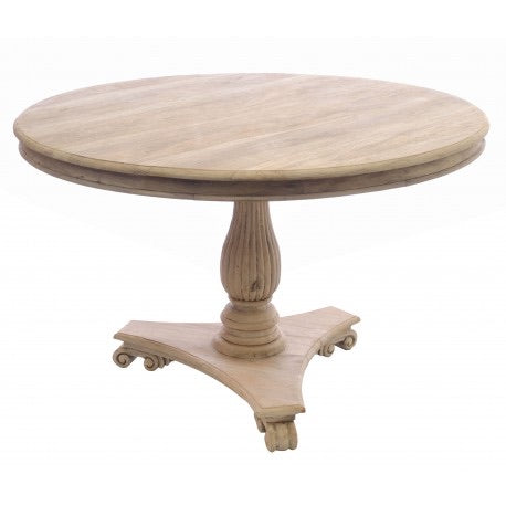 Pale Mahogany Round Dining Table