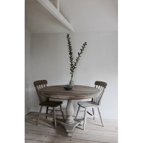 Pale Mahogany Round Dining Table