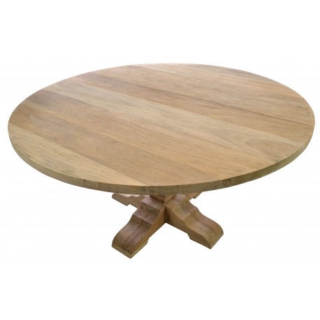 Pale Mahogany Round Dining Table Large