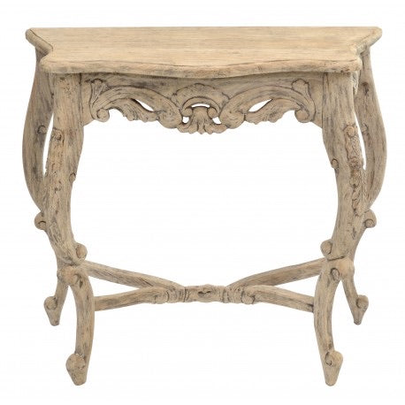 Carved Mahogany Console Table