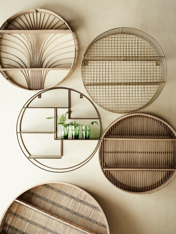Round Bamboo Shelf