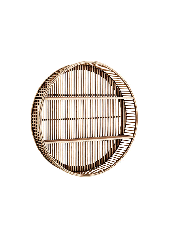 Round Bamboo Shelf