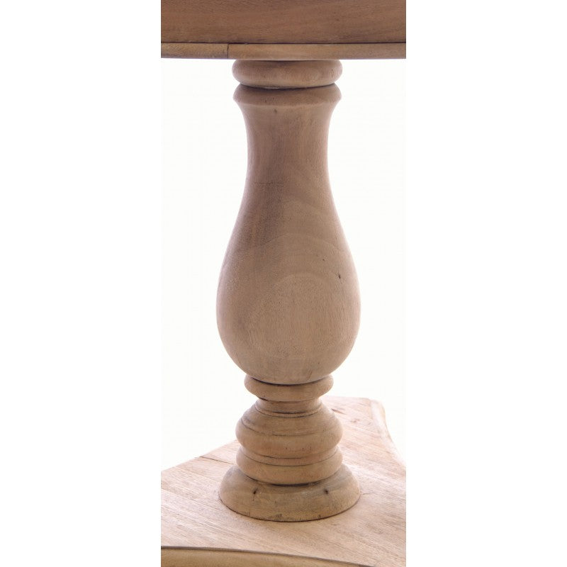 Low Round Wine Table with Bun Feet