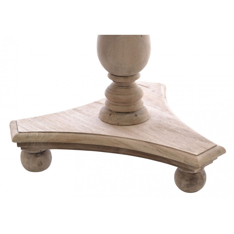 Low Round Wine Table with Bun Feet