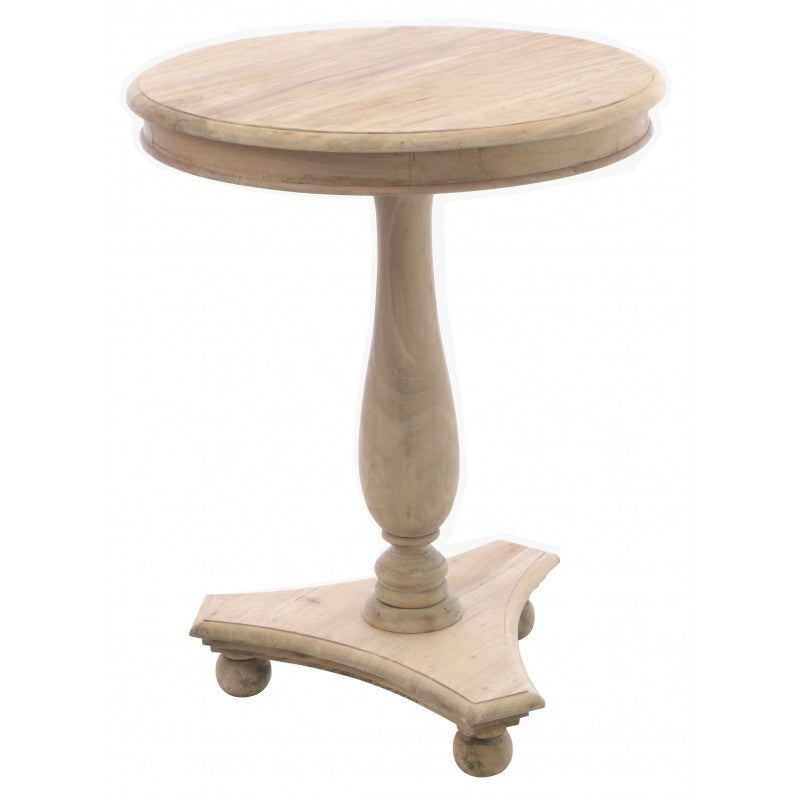 Tall Round Wine Table with Bun Feet